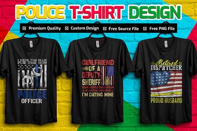 Police T-shirt design graphic design illustration police police shirt police t shirt t shirt t shirt design typography t shirt