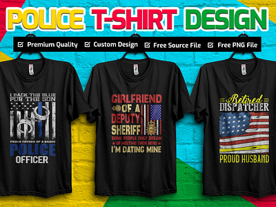 Police T-shirt design graphic design illustration police police shirt police t shirt t shirt t shirt design typography t shirt