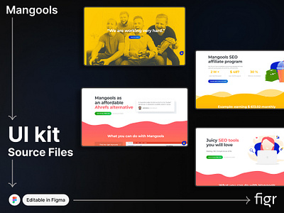 Make Mangools UI your own branding design figma free home page kit landing page mangools mockup ranking redesign seo software template ui ui kit ui ux web app web design website