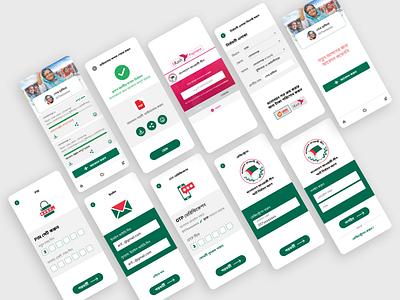 Bngladesh Awami League Election App graphic design ui