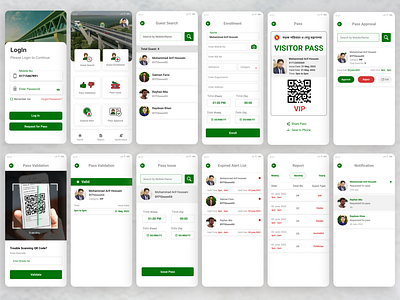 Padma Bridge(Security App) graphic design ui