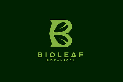 B letter plant leaf logo design b b logo bioleaf branding creative design ecology flat gradening graphic design green illustration leaf leaves logo logos modern logo nature plant text