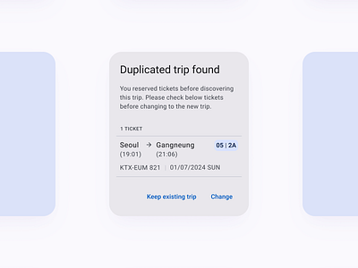 Change to the new trip cancel cancellation dialog duplicated modal ticket trip ux
