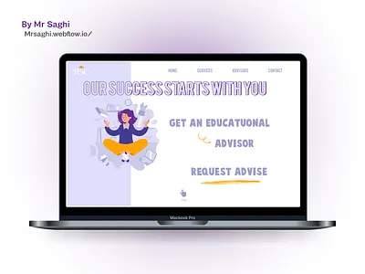 Massive School Counsellor | MSC Website advice advisor consultant counsellor design idea illustration light purple mentor mr saghi parham saghi pundit purple school success ui uiux user interface ux yellow