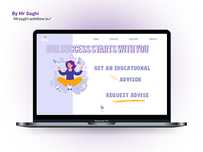 Massive School Counsellor | MSC Website advice advisor consultant counsellor design idea illustration light purple mentor mr saghi parham saghi pundit purple school success ui uiux user interface ux yellow