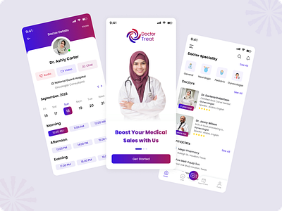 Treatment-Mobile-Apps appointment clinic consultation design doctor app doctor appointment dribbble shots health health app hospital medical medical app medical care mobile app online doctor treatment treatment app ux uxui uxui design
