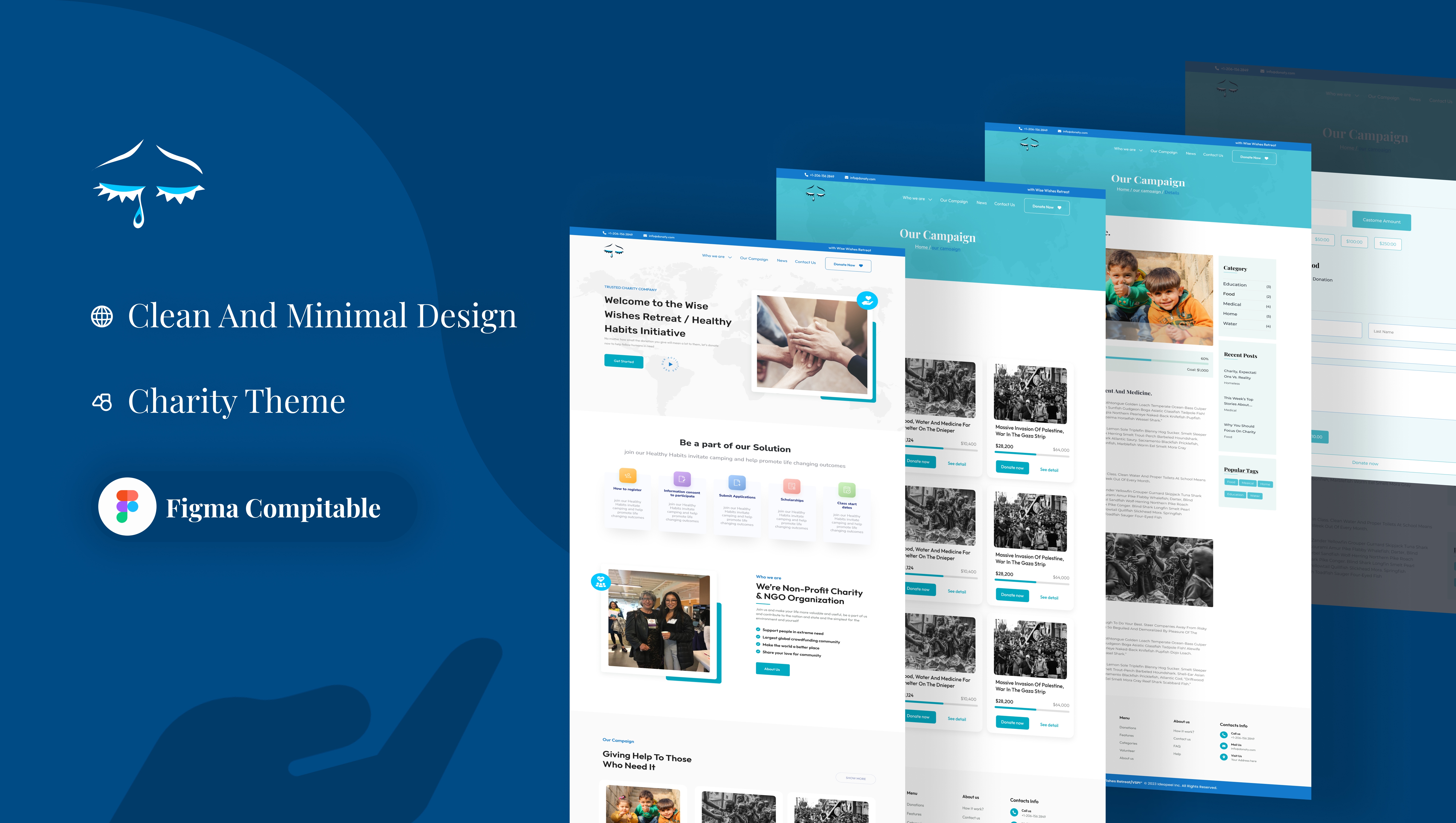 Charity charity design personal site ui uiux ux web design