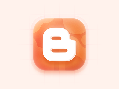 Day 03 - Blogger 🍬 app app icon art blogger brand branding design game graphic design icon illustration logo ui ux