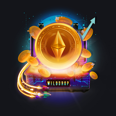 Ethereum Case 3d animation betting branding cases casino csgo design gambling graphic design illustration logo motion graphics opencase ui