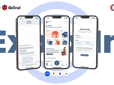 Mobile App design - ExplorIn ai case study design design thinking graphic design indonesia kampus merdeka mobile app mobile app design mobile app development studi independen tourism tourist ui uiux uiux design ux