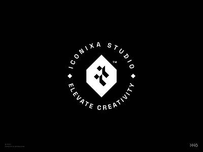 ICONIXA STUDIO badge logo branding graphic design initial logo logo minimal logo modern logo visual identity