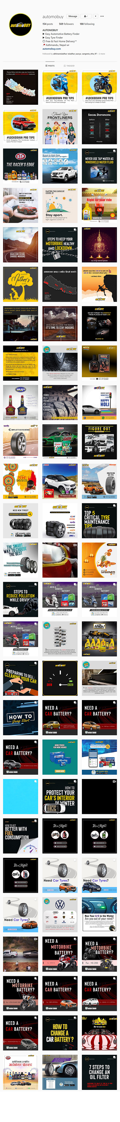 Automobuy social media designs