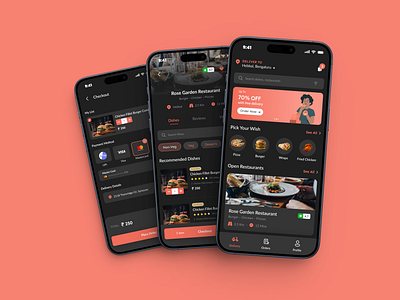 Zomato Dark Theme Redesign UI - 06 adobe illustrator figma ui uiux design