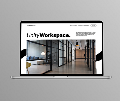 Workspace Website Concept design ui ux web web design website