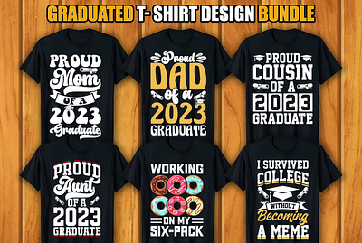 Graduated T-shirt Design Bundle graduated graduated t shirt graduated t shirt design bundle retro vintage