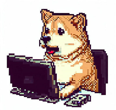 Cute doge cute design game graphic design illustration logo pixel pixel art pixel artist