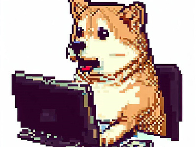 Cute doge cute design game graphic design illustration logo pixel pixel art pixel artist