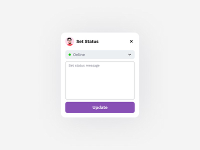 Daily UI Challenge | Status Update auto layout daily ui daily ui 81 daily ui challenge design figma figma auto layout status update ui ui design