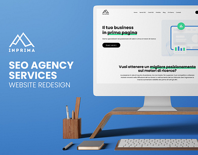 Inprima SEO Agency - Redesign layout ui web design wordpress