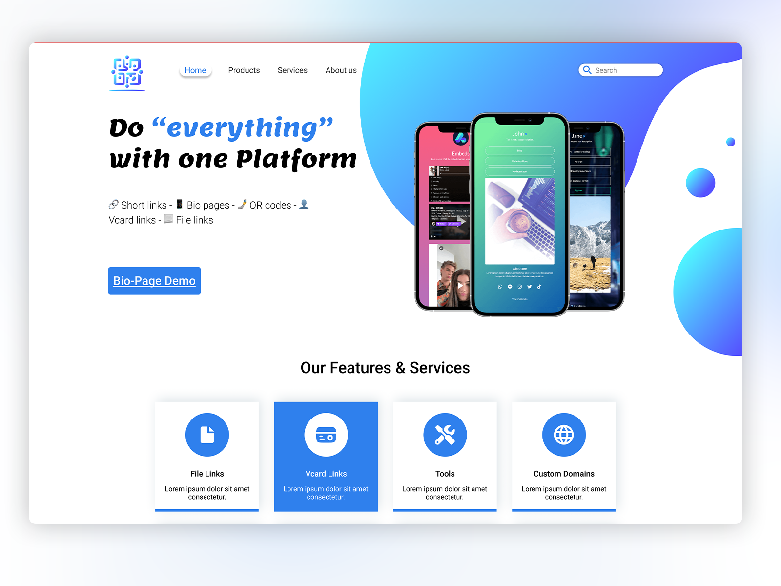 Digital Services Landing Page Design digital service figma design landing page landing page design modern design ui design user centric vibrant color palette website website design