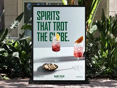 Saint Felix Distillery - Poster advertising branding design graphic design ooh poster