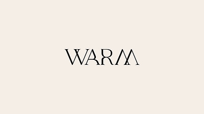 WARM wordmark branding company cosmodrome art creative design graphic design illustration logo logotype malina cosmica mark modern sale style thin typography vector warm wavy wordmark