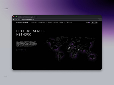Webdesign Map Space Company — Spaceflux 3d animation engineering league design agency planet product design product page space spacecraft spacex typography ui user experience web website