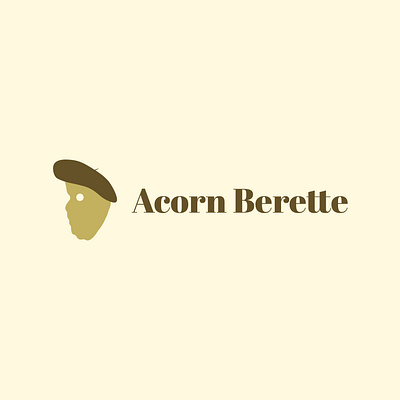 Acorn Berette logo adobe illustrator design logo logomark m4riuskr