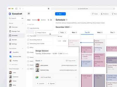 Saas Dashboard - Project Management animation clean dashboard management minimal product product design project saas ui design uiux web app