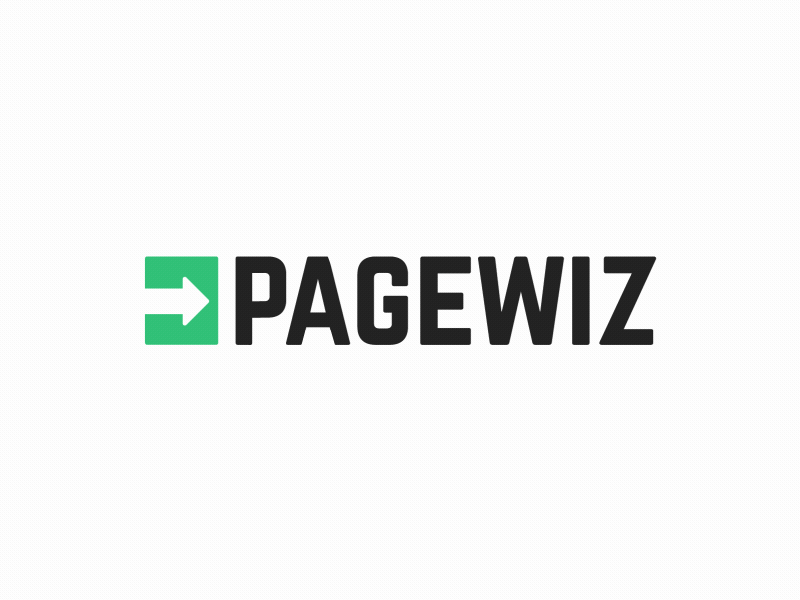 Pagewiz logo animation dribbble