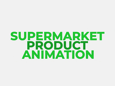 Sales animation, supermaket after effects animation graphic design motion graphics