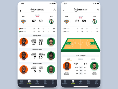 Game Tracker app design interaction design mobile sports ui ux