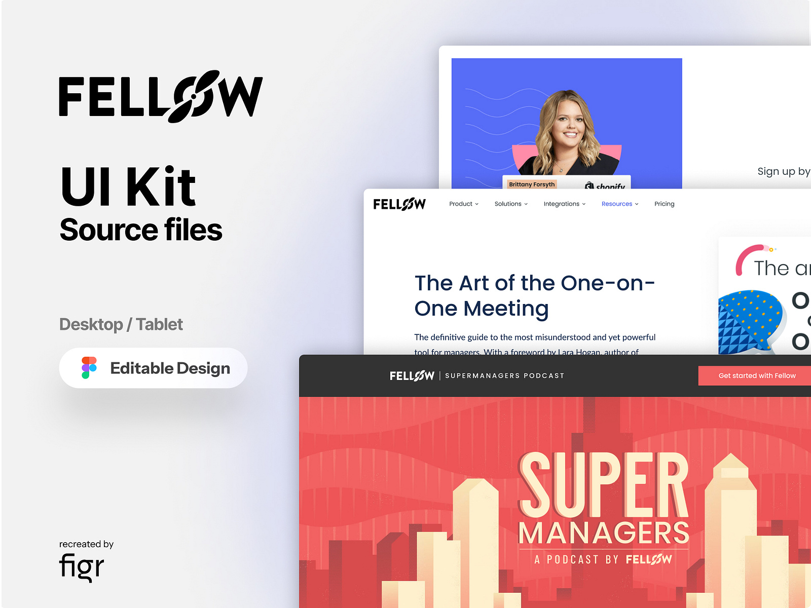 Make Fellow UI your own by Figr Design on Dribbble