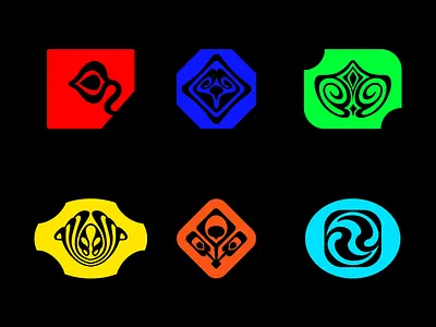 Organic Design Forms blue branding color dark design fluorescent graphic design green illustration logo modern modernlogo orange organic packaging red shapes vector vivid yellow