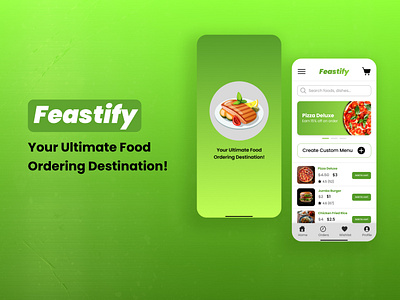 Feastify - First Design! graphic design ui