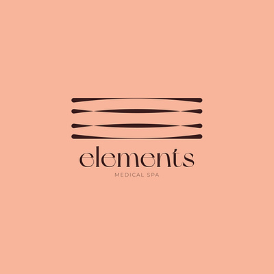 Elements Medical Spa logo adobe illustrator branding logo logomark m4riuskr