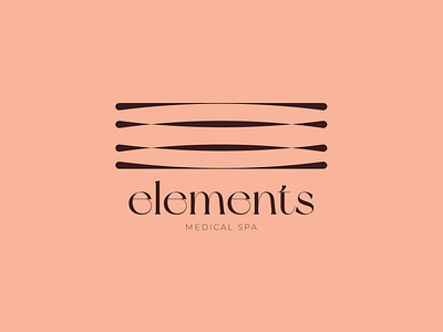 Elements Medical Spa logo adobe illustrator branding logo logomark m4riuskr