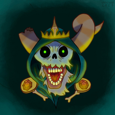 lich illustration (adventure time) adventure time digital digital painting illustration painting procreate