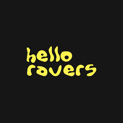 Hello Ravers logo branding illustration logo logomark m4riuskr rave ravecommunity raver ravers