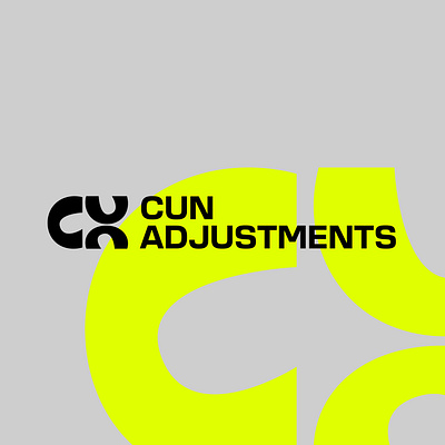 CUN ADJUSTMENTS logo adobe illustrator branding logo logomark m4riuskr