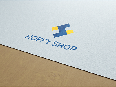 Logo Identity Style Guides - Hoffy Shop blue brand branding design e commerce graphic design identity logo logodesign marketplace modern vector yellow