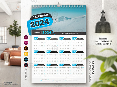 Beautiful Winter Design 1-Page Wall Calendar 2024 Template 2024 calendar design 2024 calendar design template 2024 calendar psd 2024 calendar psd template calendar 2024 design calendar 2024 psd calendar design calendar design 2024 calendar design templates design calendar 2024 new calendar design 2024 wall calendar 2024 design wall calendar design 2024