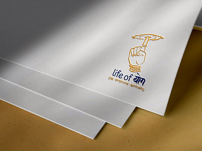Life of Yog Logo Design brand identity branding design graphic design hand drawn logo logo unique logo