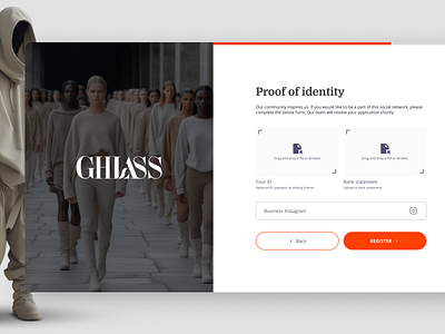 Sign Up - Fashion SAAS Platform fashion platform saas ui ux web