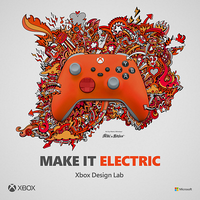 Xbox 'Make It Yours' Advertising Campaign adobe photoshop advertising design graphic design graphics illustration microsoft procreate xbox
