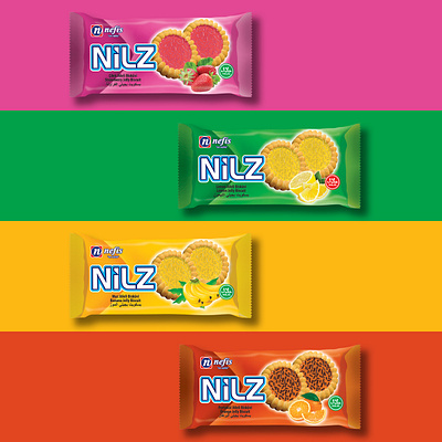 Nefis Nilz Jelly Biscuits Packaging Designs graphic design jelly biscuit packaging logo packaging design