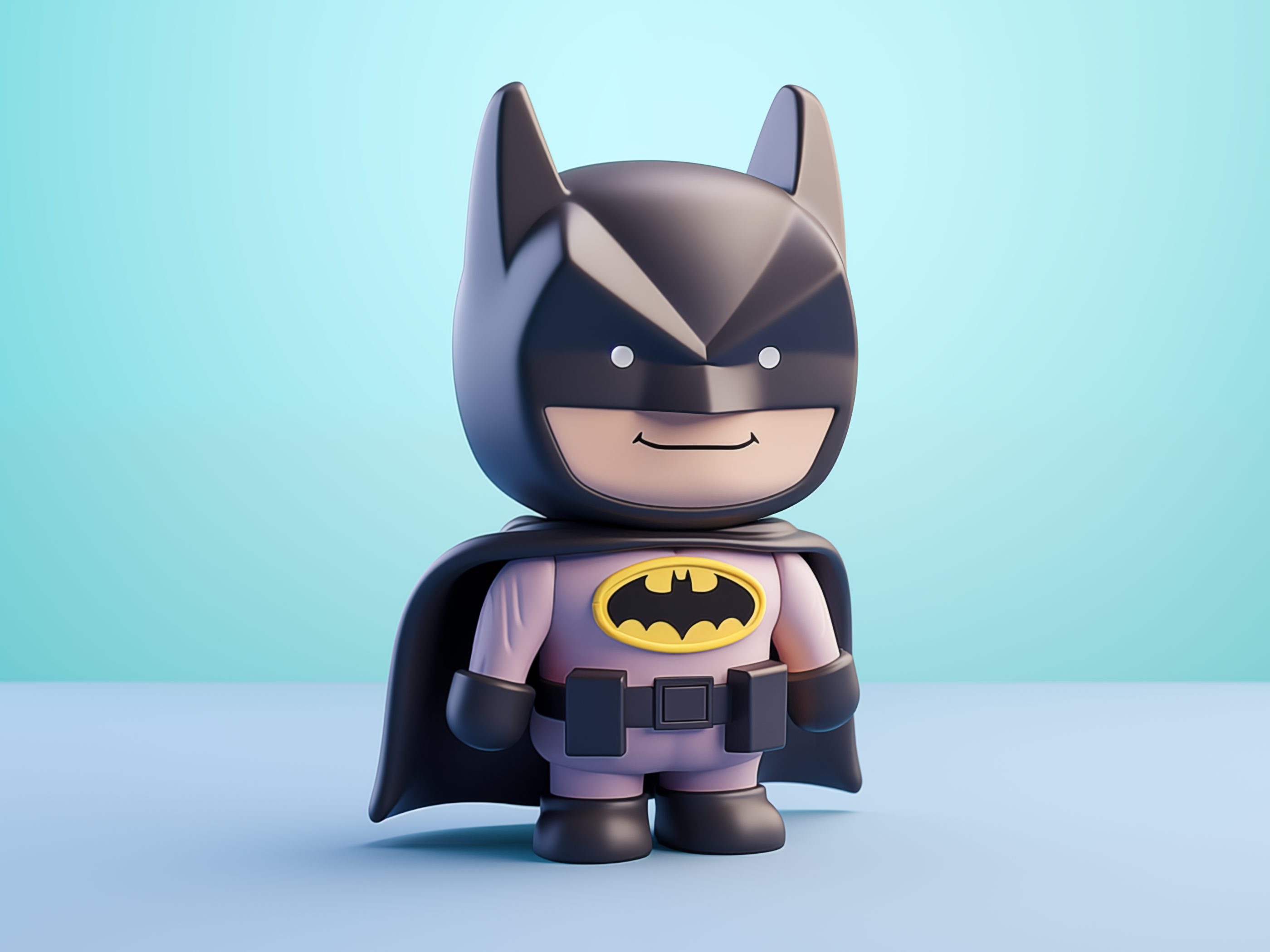 Example of 3D Custom Cartoon Character Batman