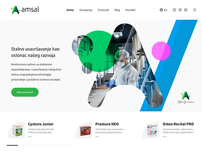 Amsal Pharmaceuticals design figma pharmaceutical ui ux website