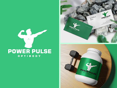 Power Pulse Logo branding design graphic design illustration logo photoshop power pulse logo typography vector