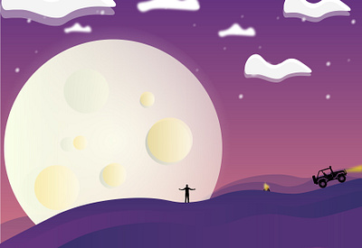 Night Illustration 3d animation branding graphic design illustration night illustrations